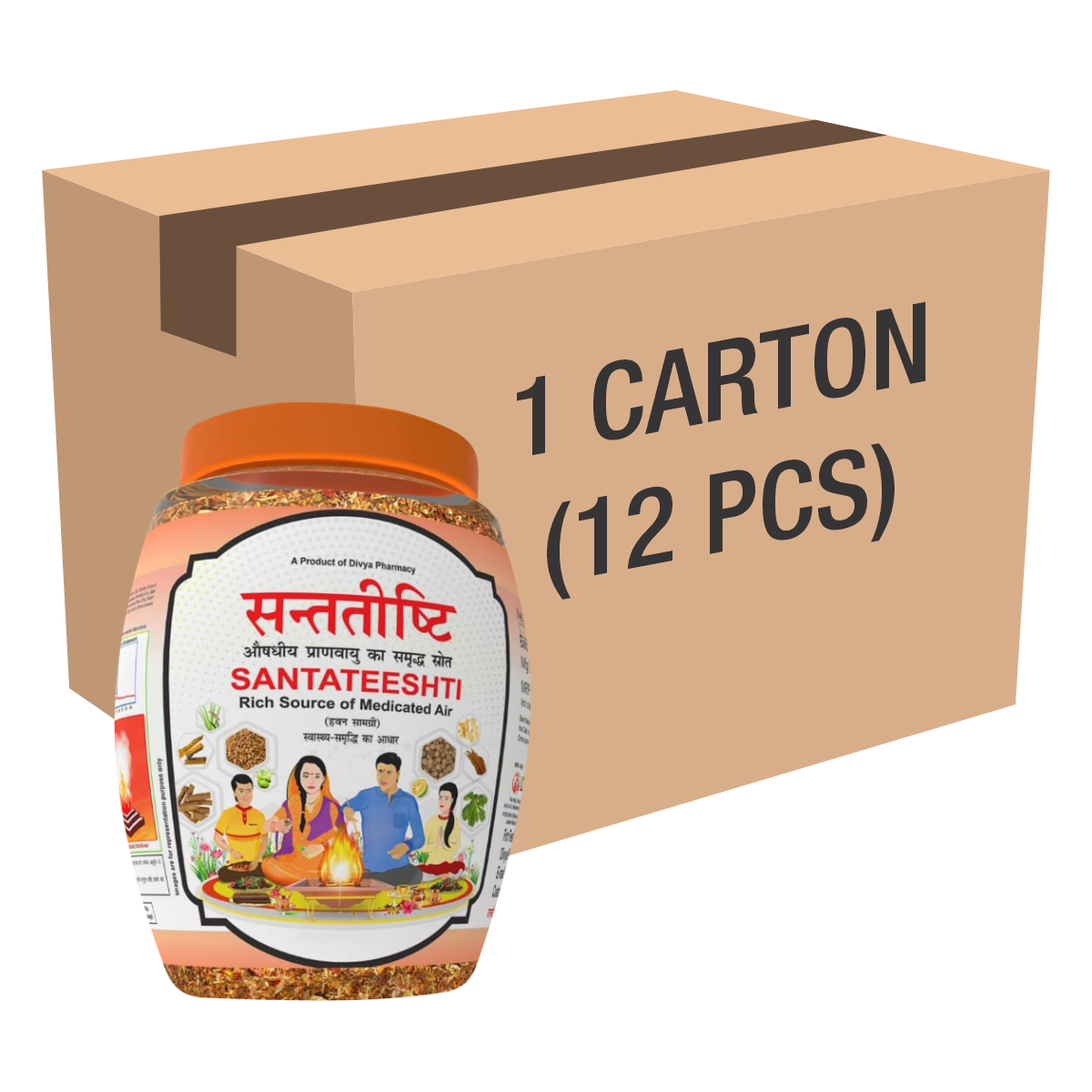 Divya Santateeshti (Hawan Samagri) 400g 1 CLD (12 Pcs)